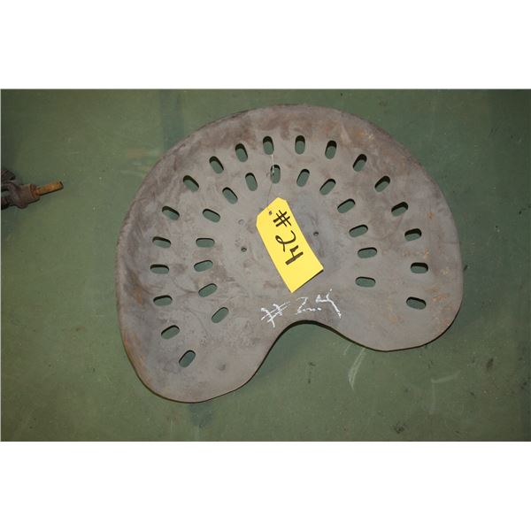METAL IMPLEMENT SEAT