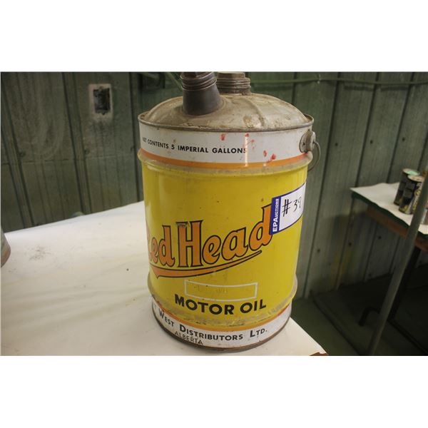 RED HEAD 5 GALLON (YELLOW)