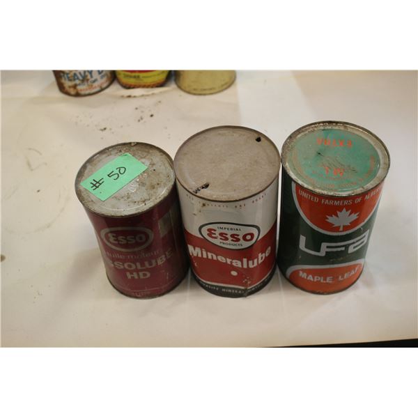 2 - ESSO & 1 - UFA QUARTS