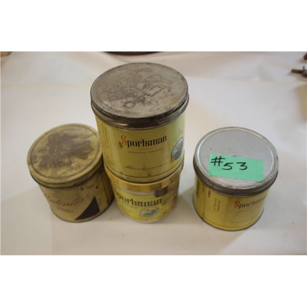 4 - SPORTMAN CIGARETTE CANS