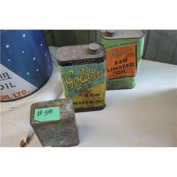 GOLDEN, PURE & TOBACCO TIN