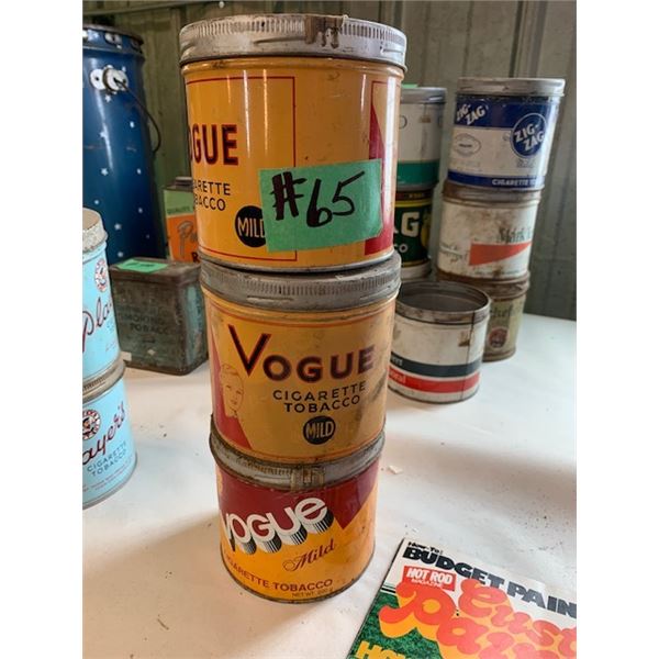 3 - VOGUE TINS
