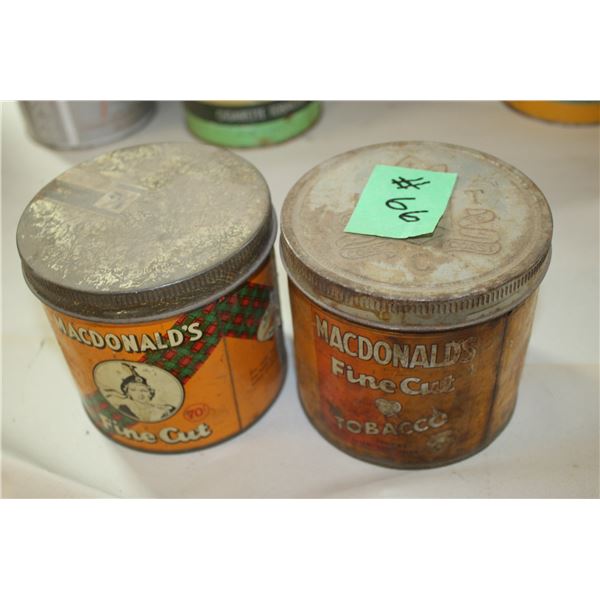 2 - MACDONALD TINS