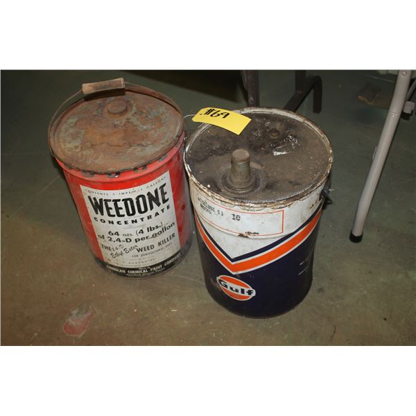 GULF & WEEDONE PAILS