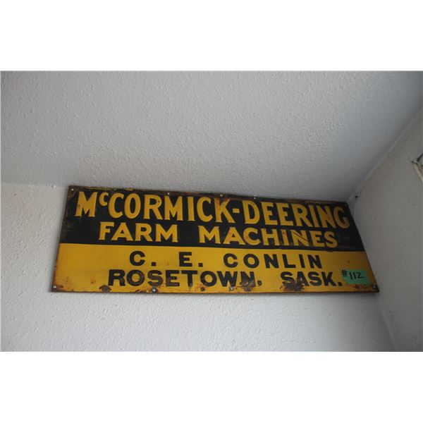 MCCORMICK SIGN (ORIGINAL) (10" X 27.5")