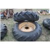 Image 3 : 2 - 14.9 X 26 TIRES & RIMS
