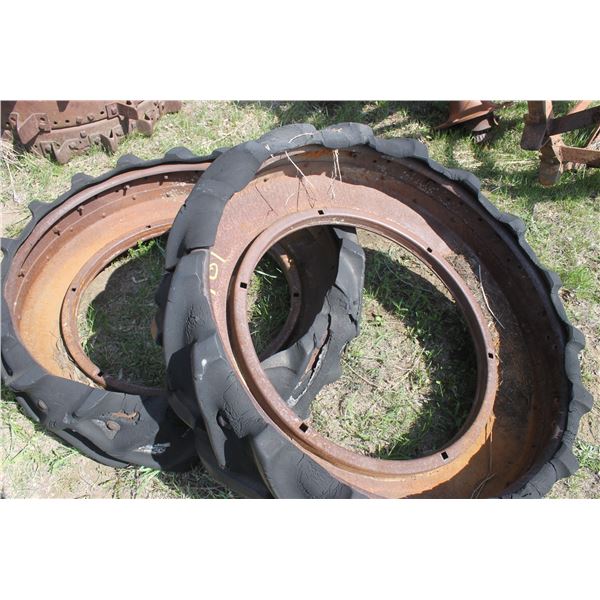 2- FORD 8N REAR STEEL WHEEL