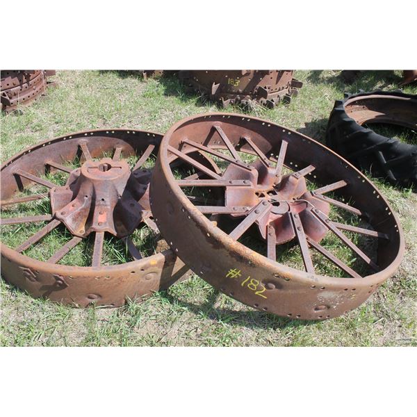 2- IHC M REAR STEEL WHEELS