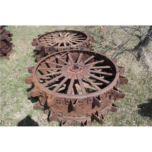 2- IHC REAR STEEL W30 WHEELS