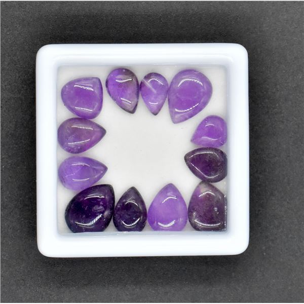 #313-NATURAL PURPLE AMETHYST GEMSTONE 28.60CT