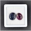Image 1 : #243-RED RUBY&SAPPHIRE GEMSTONE 19.70CT