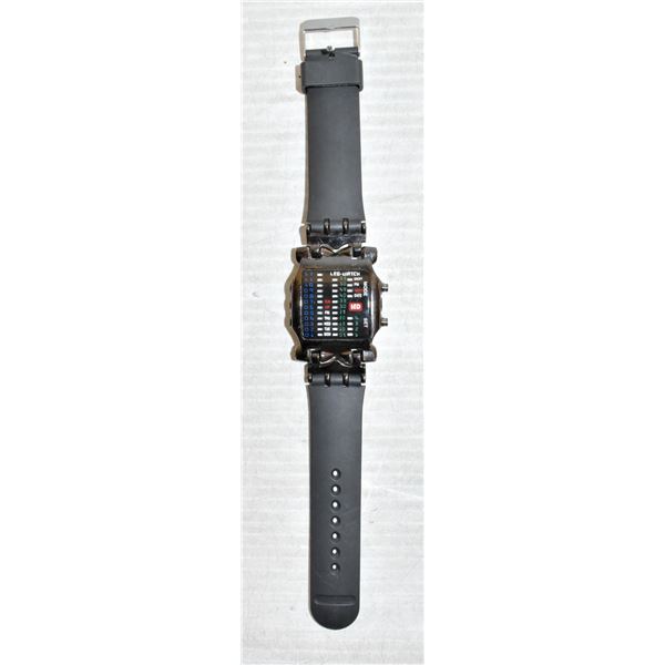 LED WATCH MAY REQUIRE BATTERY
