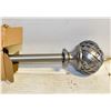 Image 1 : NEW REPACKED 28 - 48" FINIAL CURTAIN ROD