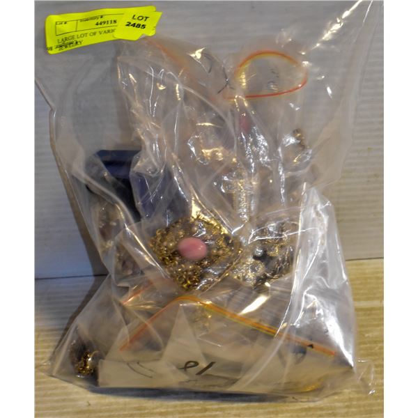 LARGE LOT OF VARIOUS COSTUME JEWELRY