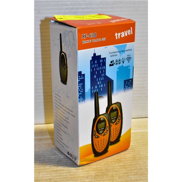 HAND HELD WALKIE TALKIE SET IN BOX