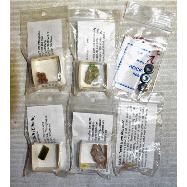 CRYSTAL/STONE SPECIMEN COLLECTION W/ CARDS