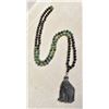 Image 1 : JADE & VOLCANIC BLACK STONE LONG THERAPY NECKLACE