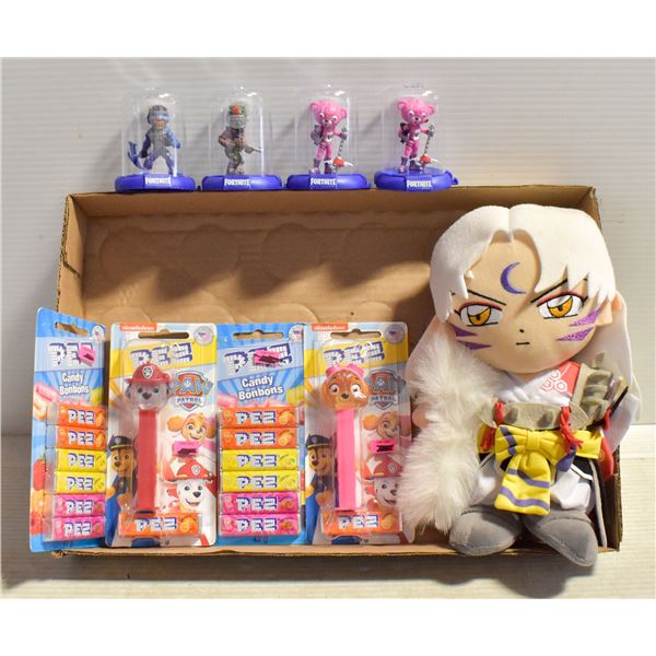 FORTNITE, ANIME & PEZ DISPENSERS & CANDY