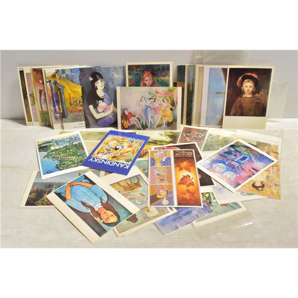VINTAGE FAMOUS ARTIST/POSTCARD ART CARD COLLECTION