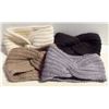Image 1 : NEW SET OF 4 HEAD BANDS, BLACK/GREY/CREAM/TAN