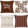 Image 1 : NEW SET OF FOUR 19 X 19" CUSHION COVER SET