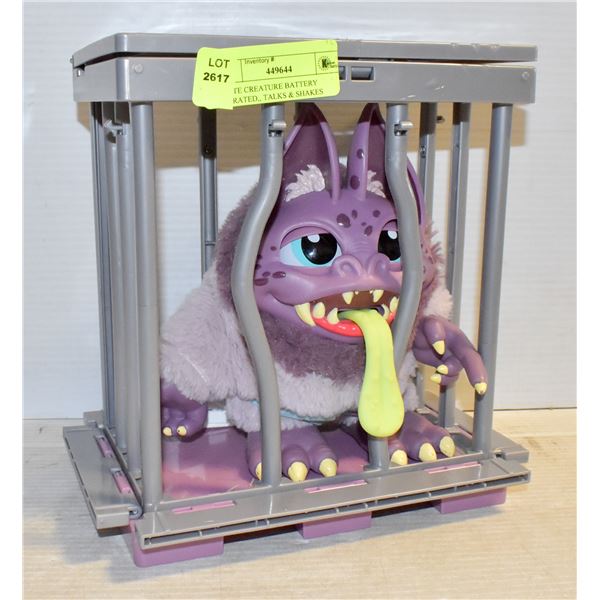 CRATE CREATURE BATTERY OPERATED,, TALKS & SHAKES