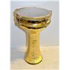 Image 1 : ENGRAVED FLORAL BRASS LEG DRUM VINTAGE