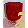 Image 1 : NEW DESIGN SOCIETY RED BUBBLE GLASS WIDE MOUTH