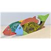 Image 1 : PAIR OF HAND PAINTED WOODEN FISH