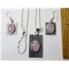 Image 1 : 10)  SET OF NATURAL PINK CHALCEDONCY OVAL DROP