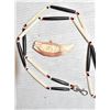 Image 1 : BONE BEADED LANYARD & BEAR TOOTH CARVING