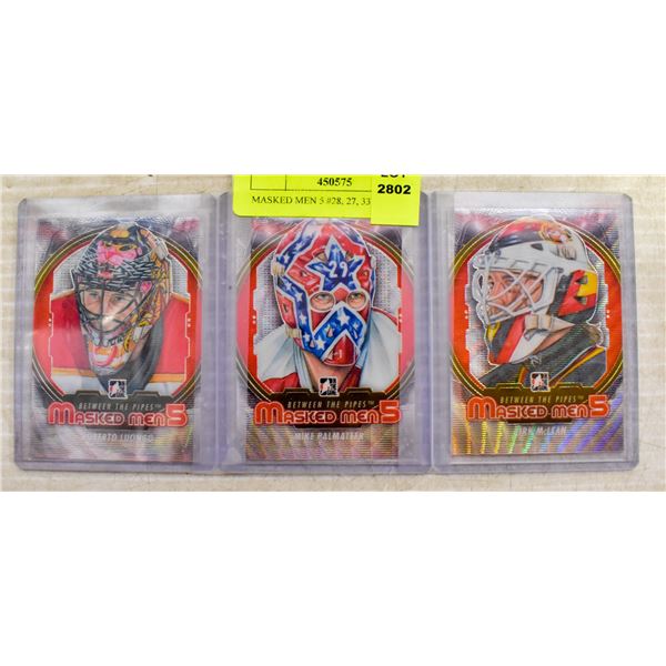 MASKED MEN 5 #28, 27, 33