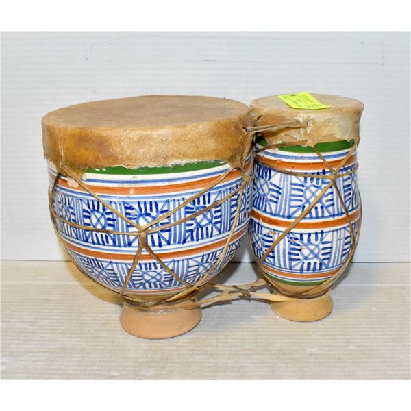 VINTAGE CUAL BONGO DRUM