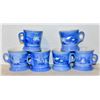 Image 1 : 6 CURVIER + IVES BLUE MUGS