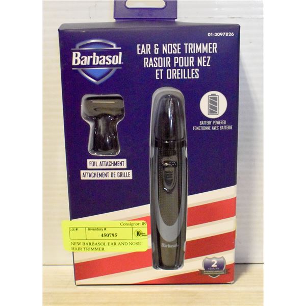 NEW BARBASOL EAR AND NOSE HAIR TRIMMER