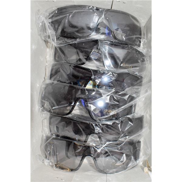 6 PAIRS OF NEW REPLICA BLACK FENDI SUNGLASSES