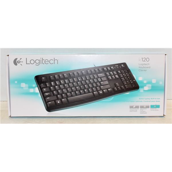LOGITECH COMPUTER KEYBOARD K120 PLUG & PLAY: NEW