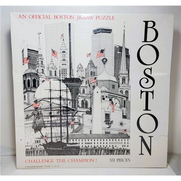 3)  FACTORY SEALED 551 PCE PUZZLE OF BOSTON, MA,