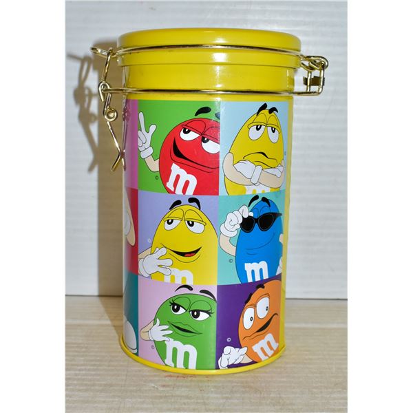 M&M'S COLLECTIBLE TIN APPROX 8" TALL