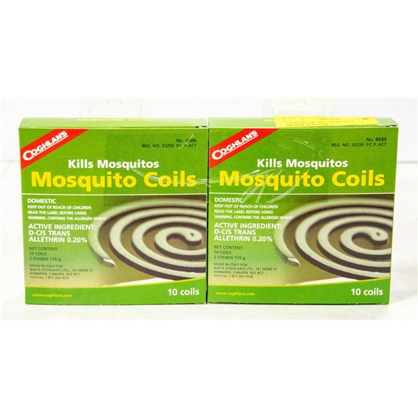 2 PACKS OF 10 COGHLAN'S MOSQUITO COILS