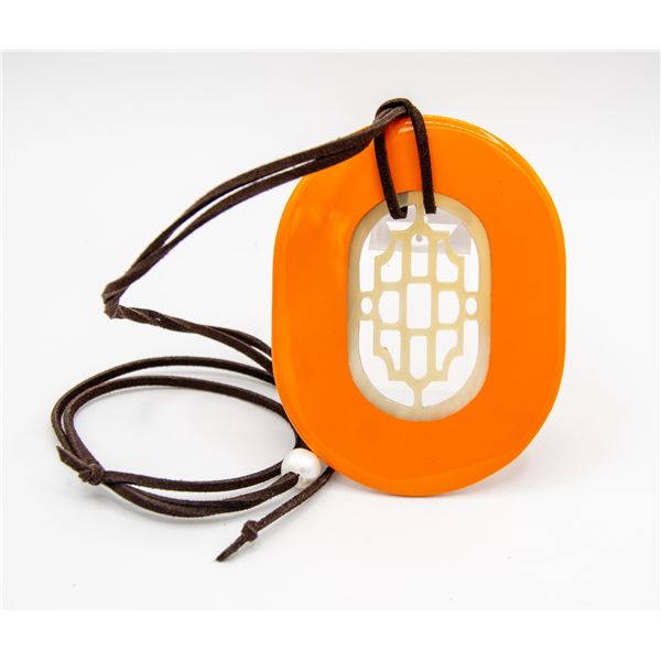 NATURALLY SHED WATER BUFFALO HORN PENDANT