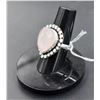 Image 1 : #59-NATURAL PINK ROSE QUARTZ RING/SIZE 7