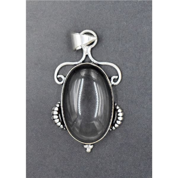 #33-NATURAL BLACK OBSIDIAN PENDANT