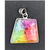 Image 1 : #6-NATURAL RAINBOW SOLAR QUARTZ PENDANT