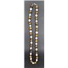 Image 1 : #106-NATURAL TIGER EYE & FRESH WATER PEARL NECKLAC
