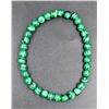 Image 1 : #79-GREEN MALACHITE BEAD BRACELET 6MM/8"