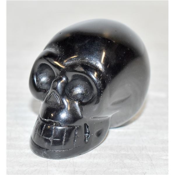 OBSIDIAN CARVED SKULL
