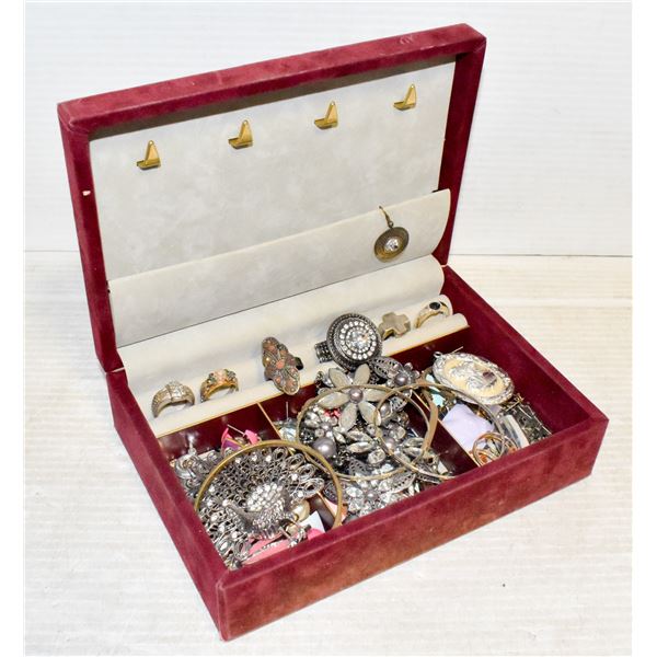 JEWELRY BOX W/ CONTENTS