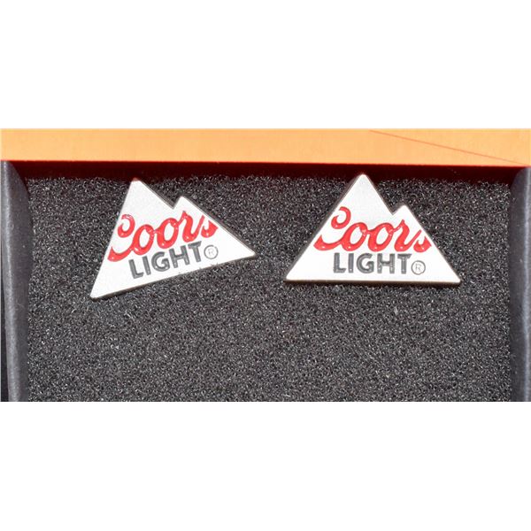COORS LIGHT CUFFLINKS SET
