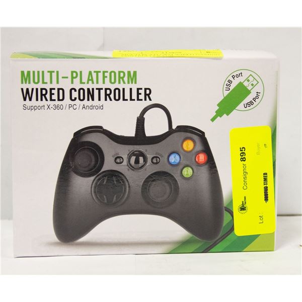 MULTI PLATFORM WIRED GAMING CONTROLLER FOR